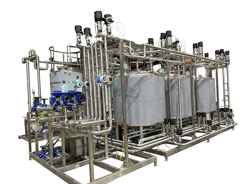 Separate type vertical CIP system