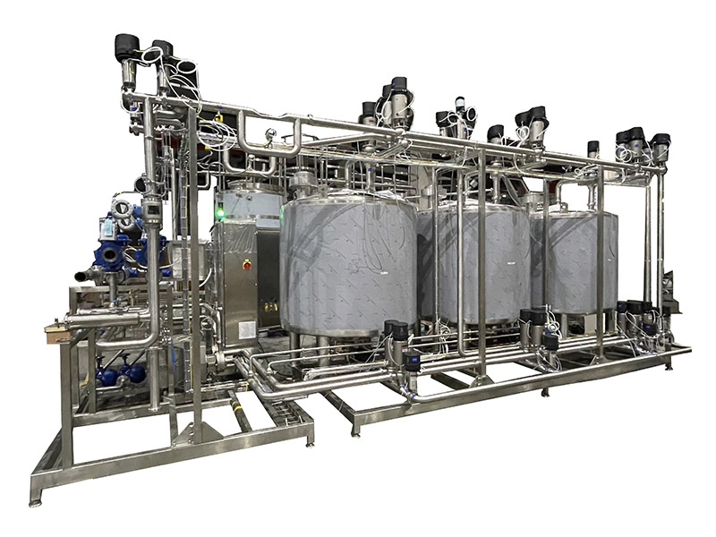 Separate type vertical CIP system