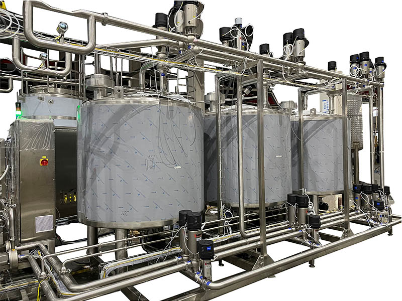 Separate type vertical CIP system